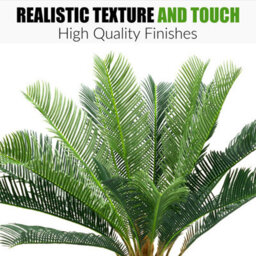 Crystals 60Cm Artificial Palm Tree Realistic Cycas Plant With Lifelike Leaves - thumbnail 3