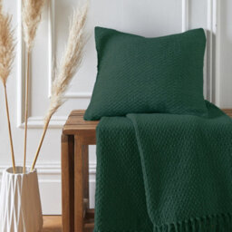 Drift Hayden Filled 100% Recycled Sustainable Cotton Basket Weave Cushion - thumbnail 2
