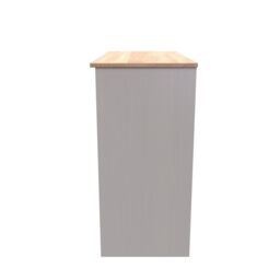 Sevilla Ready Assembled Matt Beige Light Oak Effect 3 Drawer Non-Extendable Medium Dressing Table (H)795mm (W)930mm (D)415mm - thumbnail 7