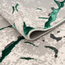 Smart Living Venice Modern Shimmer Rug - Soft Luxury For Living & Bedroom - Emerald - 160 X 230 Cm - thumbnail 3
