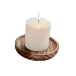 Midocean Pentas Round Wooden Scented Candle Wood (One Size) - thumbnail 3
