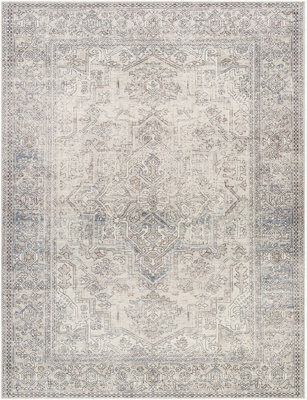 Livabliss Becki Owens Margot-Vintage Blue Pink Green Traditional Vintage Boho Living Dining Bedroom Rug 120 X 170 Cm Easy Care, Non Shedding - image 1