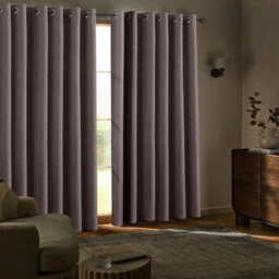 Ameha Plain Mocha 100%blackout Thermal Insulated Soft Curtain 66X72' Bedroom Living Room Window Energy Saving Linen Texture Curtain Pair - thumbnail 4