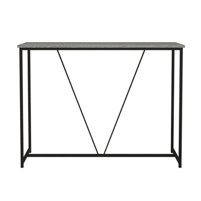 Urbn-Living Urbnliving 100Cm Width Ash Grey Wooden Console Table Living Room Slim Display Shelf Hallway Entryway Furniture - image 1