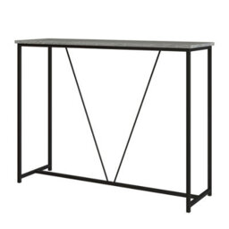 Urbn-Living Urbnliving 100Cm Width Ash Grey Wooden Console Table Living Room Slim Display Shelf Hallway Entryway Furniture - thumbnail 2