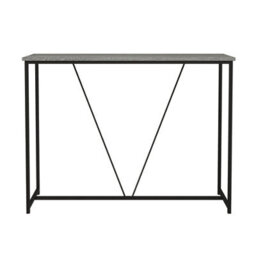 Urbn-Living Urbnliving 100Cm Width Ash Grey Wooden Console Table Living Room Slim Display Shelf Hallway Entryway Furniture - thumbnail 1