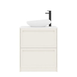 Royal Bathrooms Royal Bathroom Elmore 700mm Classic White Freestanding Bathroom Vanity Unit 2 Drawer Plain White Worktop With Nova Basin - thumbnail 7