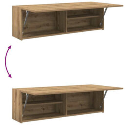 Walplus Bathroom Wall Cabinet Artisan Oak 100X25X30 Cm Engineered Wood - thumbnail 9