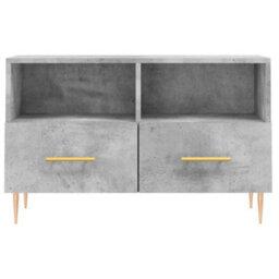 Berkfield Sturdy Tv Cabinet Concrete Grey 80X36X50 Cm Engineered Wood - thumbnail 5