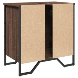 Walplus Bathroom Sink Cabinet Brown Oak 60X35X60 Cm Engineered Wood - thumbnail 6