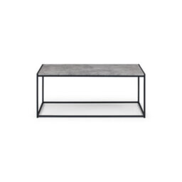 Julian Bowen Staten Concrete Coffee Table - Concrete And Black - thumbnail 4