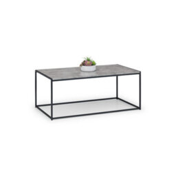 Julian Bowen Staten Concrete Coffee Table - Concrete And Black - thumbnail 3