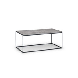 Julian Bowen Staten Concrete Coffee Table - Concrete And Black - thumbnail 2