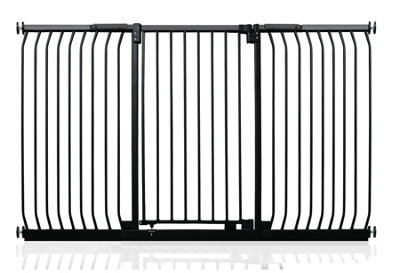 Safetots Extra Tall Elite Safety Gate, 197Cm - 206Cm, Matt Black, Extra Tall 96.8Cm In Height, Pressure Fit Stair Gate - image 1