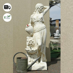 Pretty Gypsy Girl With Jug Water Fountain - thumbnail 3