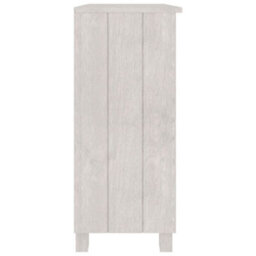 Berkfield Sideboard White 85X35X80 Cm Solid Wood Pine - thumbnail 4