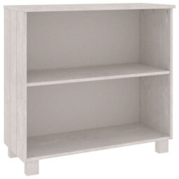 Berkfield Sideboard White 85X35X80 Cm Solid Wood Pine - thumbnail 2