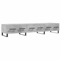 Berkfield Tv Cabinet Concrete Grey 150X36X30 Cm Engineered Wood - thumbnail 2