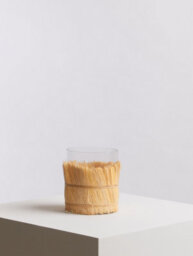 Orsina Modern Natural Candle Holder, Coastal Styled Medium Candle Holder, Natural And Round Glass Candle Holder - thumbnail 4