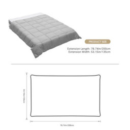 Darphe Grey Single Size Down Alternative Quilted Duvet Insert With Corner Tabs 200 X 135Cm - thumbnail 8