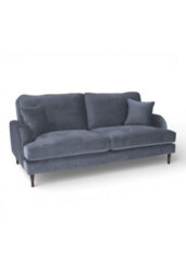 Loft Home Olivia Slate Blue 3 Seater Fabric Sofa - thumbnail 2