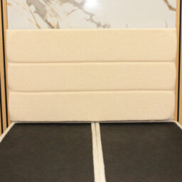 "Urban Textures Luxury 26"" High Boucle Fabric Upholstered Siera Headboard - Cream" - thumbnail 1