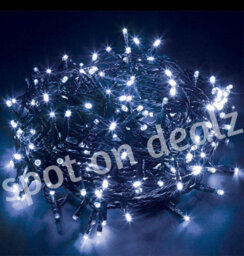 Spot On Dealz 400 Led Outdoor Or Indoor Christmas Lights  8 Lighting Modes  Cool White Festive Decor For Home And Garden - thumbnail 4