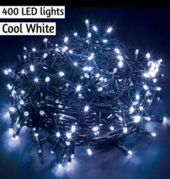 Spot On Dealz 400 Led Outdoor Or Indoor Christmas Lights  8 Lighting Modes  Cool White Festive Decor For Home And Garden - thumbnail 6