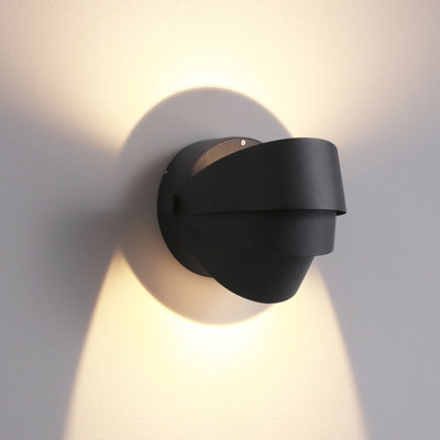 Ultra Beam Lighting Ultrabeam 6 Watt Black Up And Down Exterior Led Wall Light - Ip65 Rated - 500 Lumens - 3000K Warm White - image 1