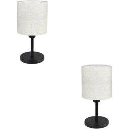 Loops 2 Pack Stylish Modern Black Table Lamp For Indoor Home Décor - thumbnail 1