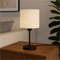 Loops 2 Pack Stylish Modern Black Table Lamp For Indoor Home Décor - thumbnail 3