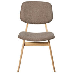 Beliani Set Of 2 Dining Chairs Elaine Boucle Light Brown/ Taupe - thumbnail 6