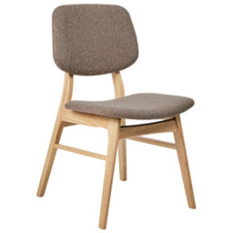 Beliani Set Of 2 Dining Chairs Elaine Boucle Light Brown/ Taupe - thumbnail 5