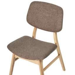 Beliani Set Of 2 Dining Chairs Elaine Boucle Light Brown/ Taupe - thumbnail 8