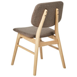 Beliani Set Of 2 Dining Chairs Elaine Boucle Light Brown/ Taupe - thumbnail 7
