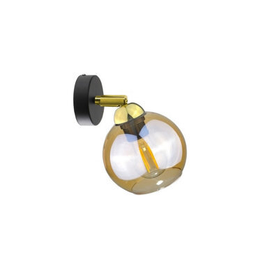 Luminosa Lighting Luminosa Thea Dome Wall Lamp Gold, 15Cm, 1X E27