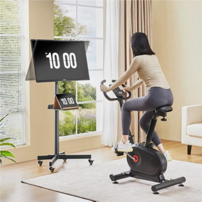 Mobile Tv Stand, Rolling Tv Trolley Cart Tv Stand On Wheels For 23In To 60In Screen - image 1