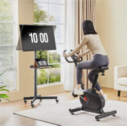 Mobile Tv Stand, Rolling Tv Trolley Cart Tv Stand On Wheels For 23In To 60In Screen - thumbnail 1