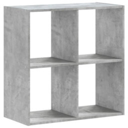 Berkfield Durable Bookcase Concrete Grey 68.5X32X68.5 Cm Engineered Wood
