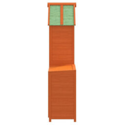 Berkfield 2 Piece Garden Tool Shed Set Brown Solid Wood Pine - thumbnail 9