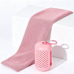 "Pink Cooling Sports Towel 11.8""x31.5"", Quick Dry Microfiber Ice Towel, Absorbent Towel For Gym Running Camping Travel" - thumbnail 6