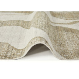 Ivory Abstract Wool Luxurious Modern Easy To Clean Abstract Dining Room Bedroom And Living Room Rug -274Cm X 366Cm - thumbnail 3