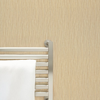 Rearo Selkie Mdf Bathroom Shower Wall Panel (H)2420mm X (W)1180mm X (D)11mm Tongue & Groove - Bamboo Matte Finish - image 1