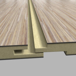 Rearo Selkie Mdf Bathroom Shower Wall Panel (H)2420mm X (W)1180mm X (D)11mm Tongue & Groove - Bamboo Matte Finish - thumbnail 9