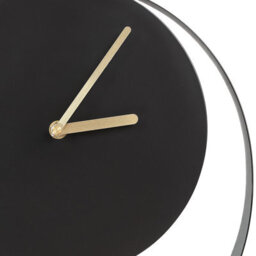Wyld And Coco Novatime Black Gold 30Cm Wall Clock Minimalist No Numerals - thumbnail 6