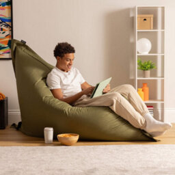 Icon Giant Indoor Outdoor Bean Bag Floor Cushion Khaki - thumbnail 2