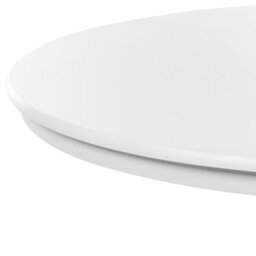 Wyld and Coco Luxecasa 120Cm White Rubberwood Round Dining Table - Vintage Pedestal With Four Curved Legs - thumbnail 3
