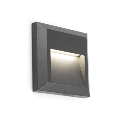 Luminosa Lighting Luminosa Grant Led Outdoor Wall Light Dark Grey Ip65 - image 1