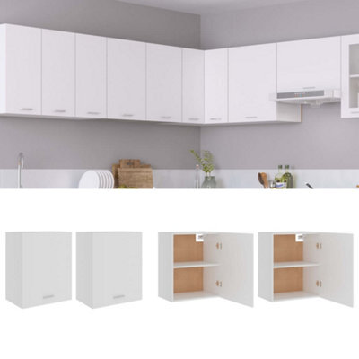 Vidaxl Hanging Cabinet Lyons 2 Pcs White 50X31X60 Cm Engineered Wood - image 1