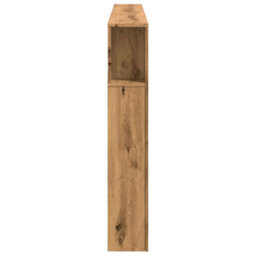 Berkfield Led Headboard Artisan Oak 200X18.5X103.5 Cm Engineered Wood - thumbnail 7